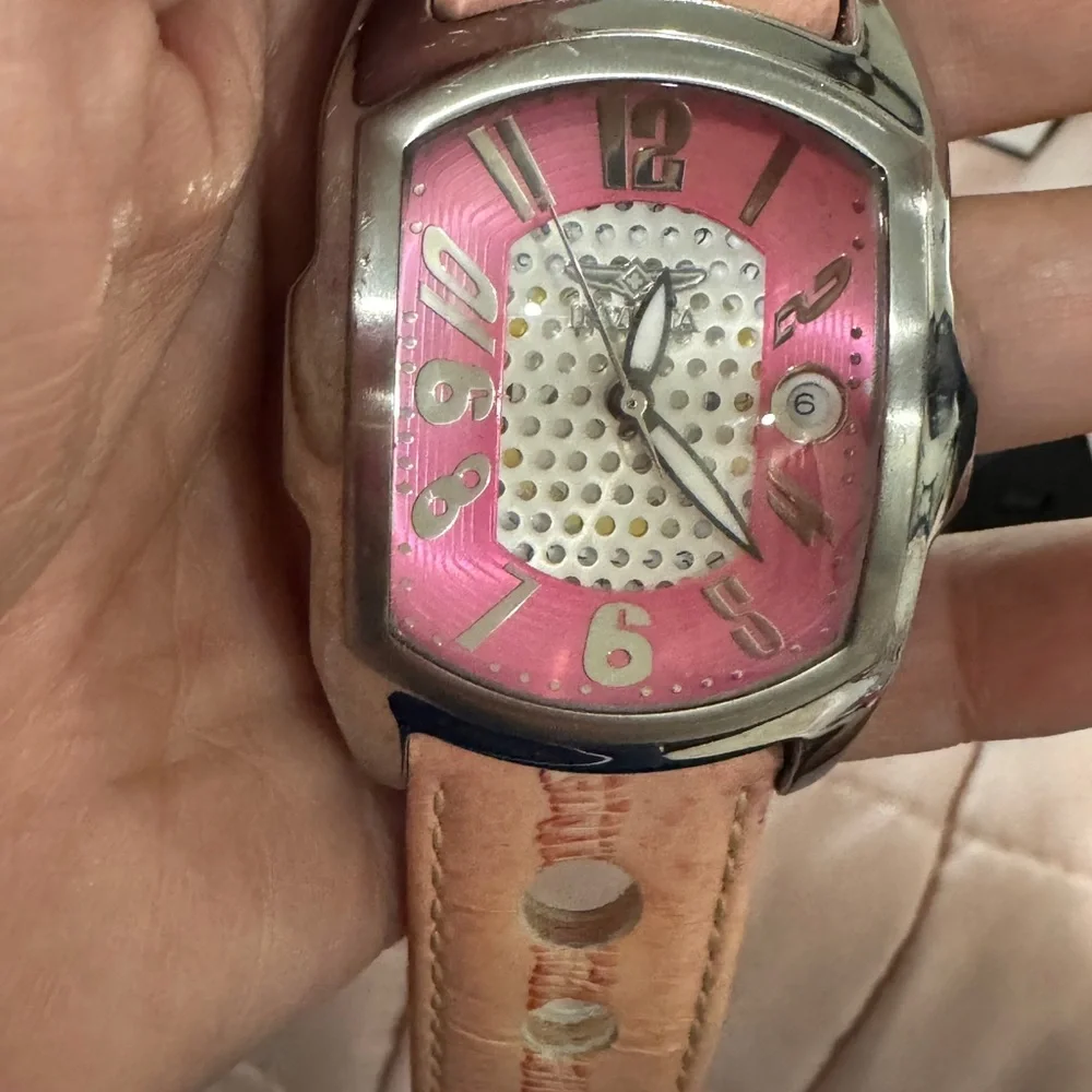 Invicta Lupah Collection Watch – Model 2396 (Pink Dial, Leather Strap) - Picture 10 of 11